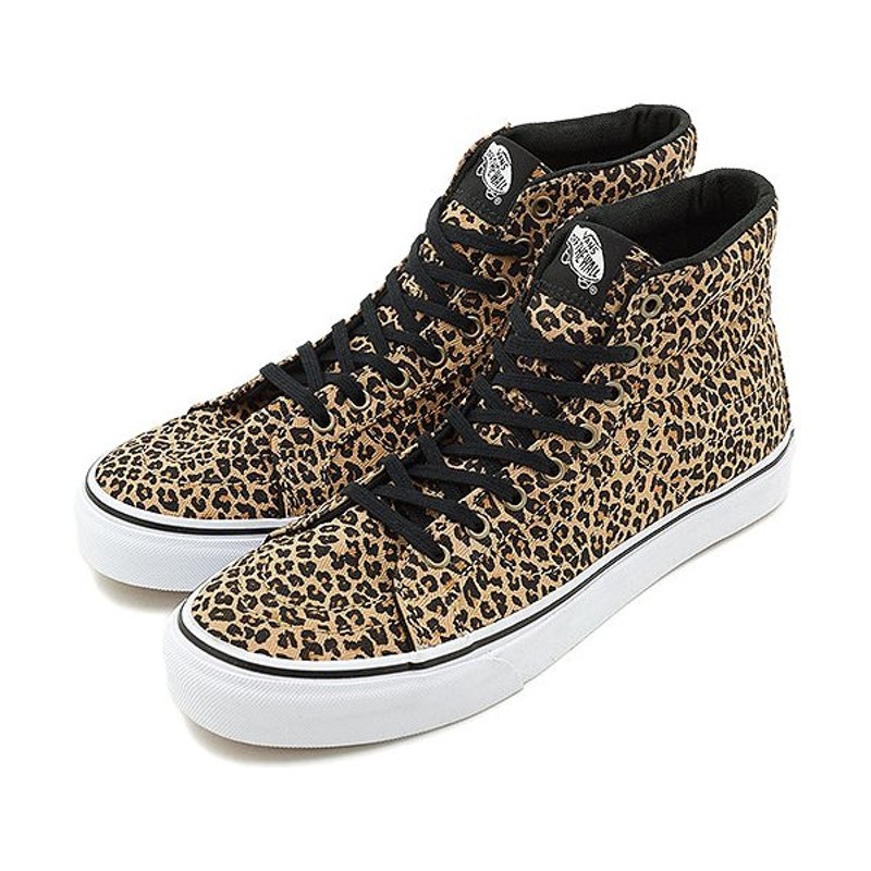 vans leopard herringbone