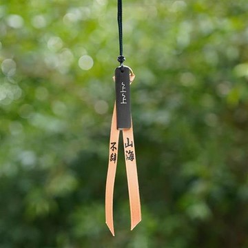 【米蘭精品】汽車掛飾車內吊墜-檀木鑲銀上上籤平安汽車內飾6款74if2