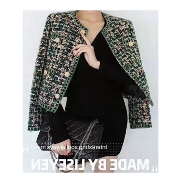 伊馨大碼女裝2024秋款新款寬松顯瘦減齡小香外套