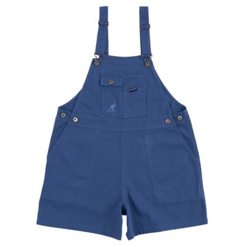 KANGOL 吊帶褲 藍 休閒 吊帶 短褲 女 6322157182