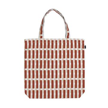 Siena Canvas Bag 幾何圖騰肩背手提袋（磚紅）