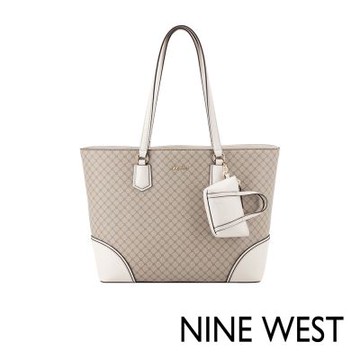 NINE WEST BELLIN 經典緹花肩背包- LOGO紋(552124)