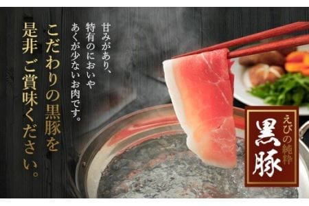 えびの純粋 黒豚お肉セット(ウデ・モモ) 1300g