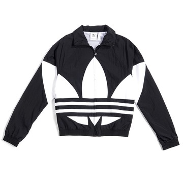 ADIDAS ORIGINALS BG TREFOIL TT 男款大LOGO 防風運動外套立領外套