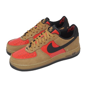 休閒鞋 Air Force 1 Low Retro 男鞋 棕 紅 上海站 AF1 FZ3081200