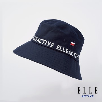 【ELLE ACTIVE】 *男女同款* 經典印花LOGO休閒漁夫帽-深藍色 (EA24M2FH401-39)