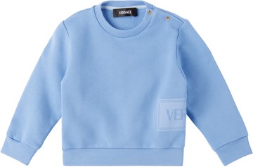 Versace 蓝色 90s Vintage Logo 婴儿套头衫