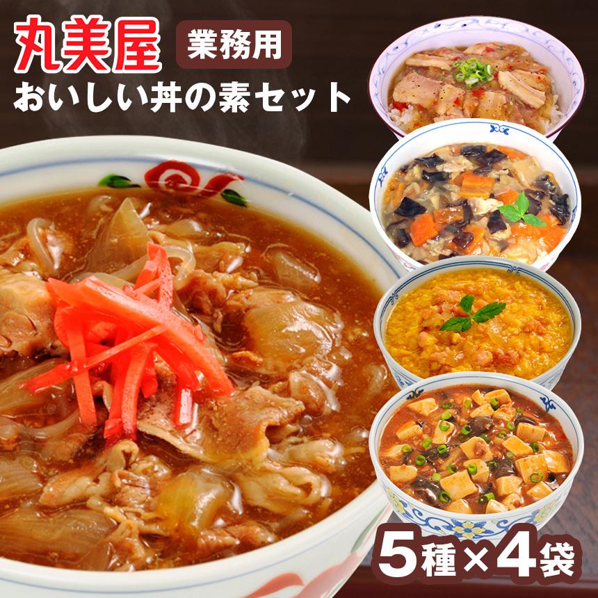 レトルト食品 丼 20袋セット 詰め合わせ 丸美屋 牛丼 中華丼 麻婆丼 塩カルビ丼 丼セット 大量セット どんぶり 常温保存