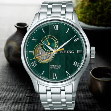 SEIKO 精工 PRESAGE系列 日式庭園經典機械腕錶 (SSA463J1/4R39-00W0G)