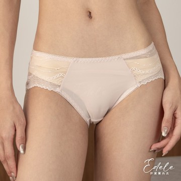 【伊黛爾】千層培茶蕾絲內褲 M/L (粉膚) -【6603】