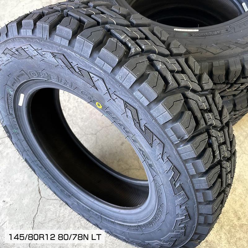 オープンカントリー RT 145/80R12 LT エンケイ サム タフ 12×4.0 ホワイト 12インチ ハイゼット タイヤホイールセット 4本 セット トーヨー 軽トラ 軽バン | LINEブランドカタログ