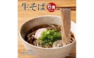 生そば 麺のみ 6食（180g×3袋）｜そば 生麺