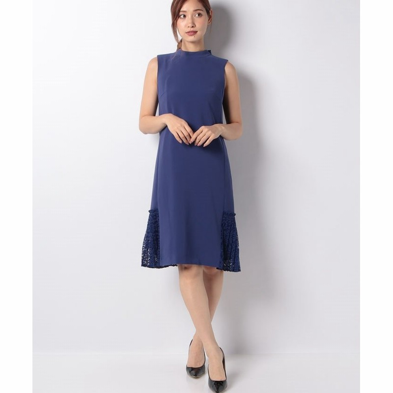アナイ アウトレット ダブルクロスレースプリーツワンピース レディース ブルー 38 Anayi Outlet 通販 Lineポイント最大1 0 Get Lineショッピング
