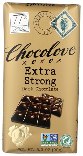 Chocolove Dark Chocolate Bar Extra Strong 3.2 oz