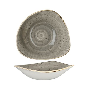 英國Churchill 點藏系列 - 23.5cm三角餐碗(灰)