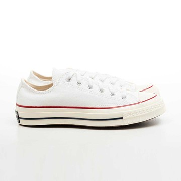 CONVERSE 男女鞋 CHUCK 70 OX WHITE/GARNET/EGRET 休閒鞋 帆布鞋 厚底增高鞋 162065C