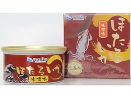 ハマダセイ ほたるいか 缶詰 みそ味 80g