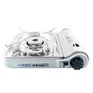 HouseKeeper 妙管家 雙焰不鏽鋼 輕巧瓦斯爐  30 x 24.9 x 9.4cm  1個