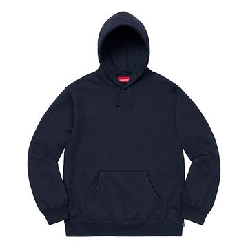 Supreme FW19 Week 12 Rhinestone Script Hooded Sweatshirt Navy