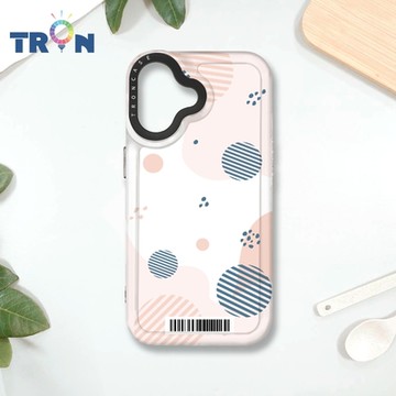 TRON IPHONE 16 和風圓點棉球系列 防摔 MAGSAFE 磁吸 太空載具殼 透黑 手機殼