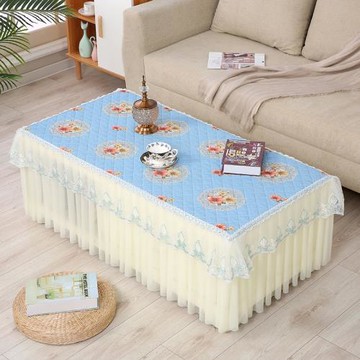 茶幾桌布茶幾罩長方形茶幾套防滑蕾絲茶幾墊現代簡約客廳茶幾蓋布