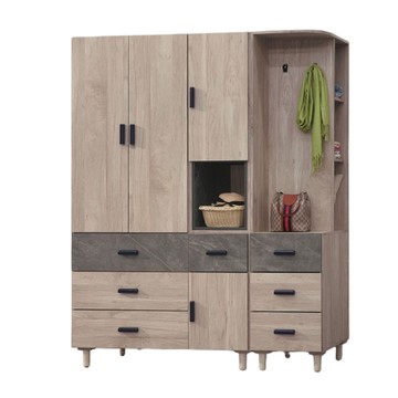 【MUNA 家居】夏莉5.4X6.7尺衣櫥/F806+F807