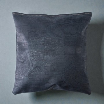 軟木皮革抱枕套 (海軍藍)