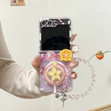 魔法棒美少女 磁吸 三星 z flip7 6 5 4 3 flip5 flip6 flip8 手機殼 中軸 保護套 防摔