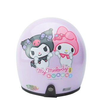 華泰 安全帽 K-803 KU-1 復古帽 酷洛米&美樂蒂 好朋友款 淡紫 半罩 全拆洗 卡通圖 正版授權