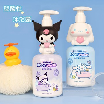 ATEX 幼兒用弱酸性沐浴乳 400ml 大耳狗/酷洛米【現貨】韓國正品 溫和潔淨 清爽舒適 呵護肌膚 積雪草 椰子油