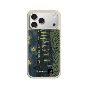 iPhone 17 Pro Max SolidX 貝殼灰 - Van Gogh Museum - RHINOSHIELD 二創 - 隆河上的星夜