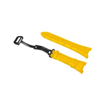 【Golden Concept】Apple Watch 40mm 41mm CE-YL 黑色錶扣 黃色皮革錶帶