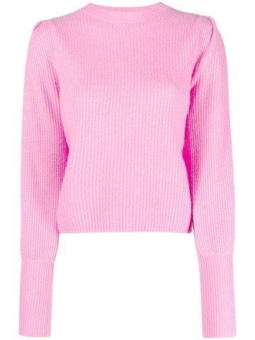 Allude - puff-sleeved cashmere jumper - women - Cashmere - L - Pink