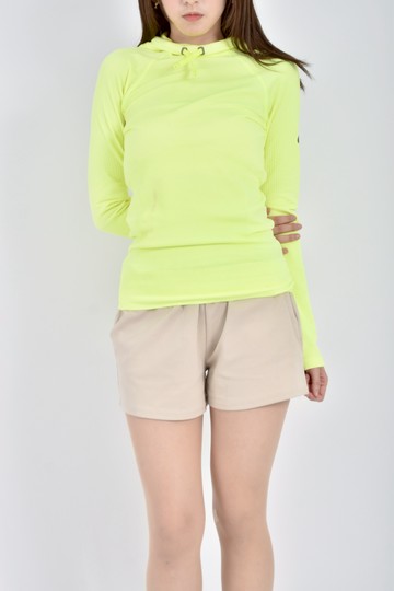 (S) nike運動螢光連帽黃色長袖上衣