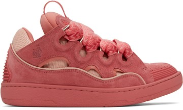 Lanvin 粉色 Curb Leather 运动鞋