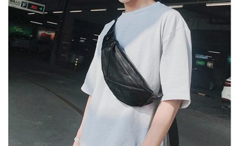 FINDSENSE X 男包小胸包 韓版休閑男腰包 斜挎包后背包單肩包