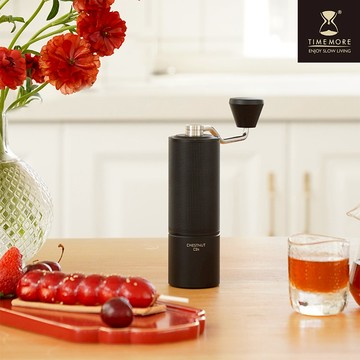 【TIMEMORE 泰摩】全金屬 栗子C3S 手搖磨豆機(鋼磨芯) - 曜石黑