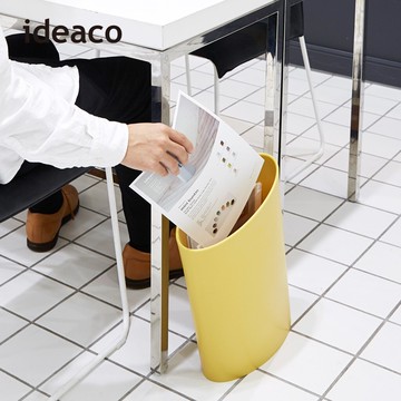 【日本IDEACO】斜立式辦公室書架垃圾桶-9L