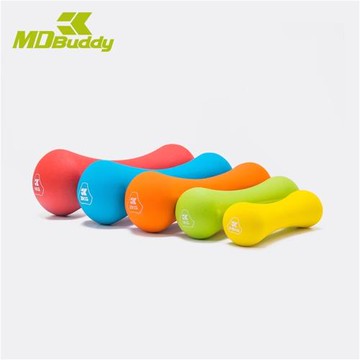 浸塑啞鈴 MDBuddy女士兒童鍛煉迷你包膠家用健身房男女骨頭小啞鈴