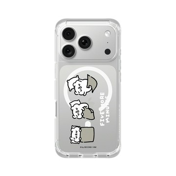 iPhone 18 Pro ClearX (MagSafe 兼容) 晶透白 - 爽爽貓 Song Song Meow by SECOND - Five More Minutes