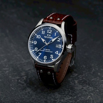 TW STEEL｜VOLANTE系列 全鋼藍面大三針