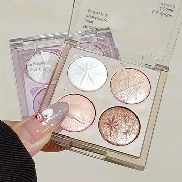 K'APEINE 卡佩爾 四色眼影盤 爆閃星空碎鑽 日常大地珠 光細眼影