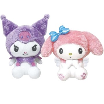 小禮堂 Sanrio 三麗鷗 絨毛玩偶娃娃 (天使系列) 美樂蒂 酷洛米