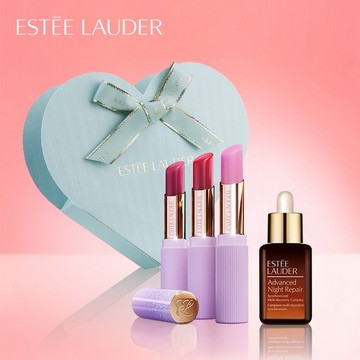 給情人透亮好氣色【Estee Lauder 雅詩蘭黛】1+1 水啵啵潤唇小棕心意禮盒 💗| 潤唇膏 生日禮物 IU同款 唇膏 情人節禮物
