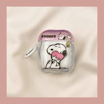 蘋果 Airpods 卡通保護殼 愛心史努比造型 相容 4 代 2 代 3 代 Pro2 防摔耳機套