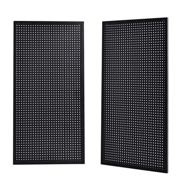 優樂悅~洞洞板帶框貨架上墻展示架多孔板超市貨架掛鉤五金工具掛板置物架洞洞板