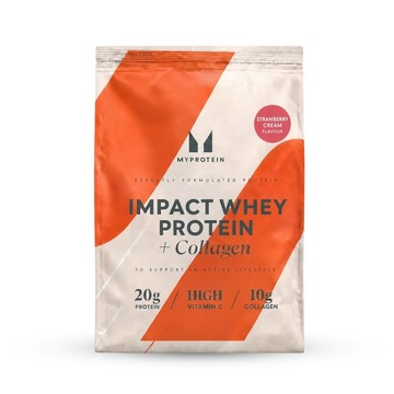 Impact Whey Protein Powder - 360g - 15servings - Strawberry Cream (+Collagen)
