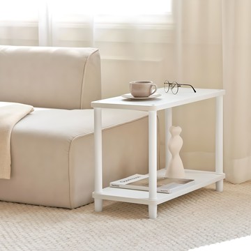 roomnhome 韓國製造 Daily Round 方形展示架 層架 白色 600 x 300 x 430 mm 2層  600×300×430mm