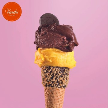 【Venchi】Gelato迷你裝 120克與手工脆筒（脆杯），兩種口味