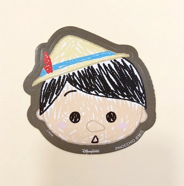 【震撼精品百貨】 Pinocchio_木偶奇遇記/比諾丘~Q版貼紙-2入-小木偶